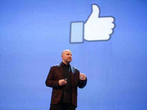 Andrew Bosworth, ein Werbeexperte von Facebook, bei der Messe "Online Marketing Rockstars" in Hamburg. Foto: Christian Charisius