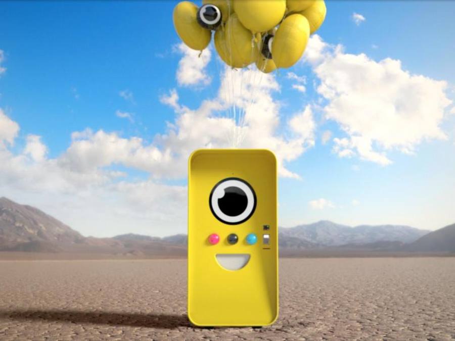 Die Brillen werden in wandernden «Snapbot»-Automaten angeboten. Foto: Snap Inc./Snap