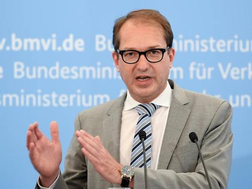 Bundesinfrfastrukturminister Alexander Dobrindt. Foto: Britta Pedersen/Illustration