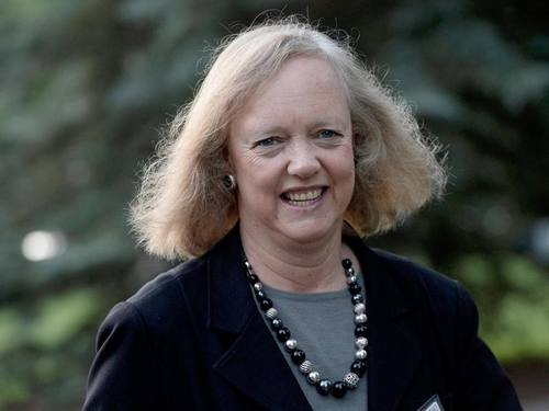 Meg Whitman will als Chefin des IT-Dienstleisters HPE weitermachen, nachdem es mit dem Wechsel an die Spitze von Uber nicht geklappt hat. Foto: Andrew Gombert