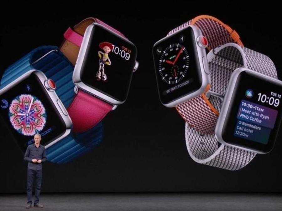 Der Chief Operating Officer von Apple, Jeff Williams, präsentiert die dritte Generation der Apple Watch. (Foto: Marcio Jose Sanchez)