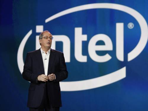 Als damaliger Intel-Konzernchef spricht Paul Otellini bei der International Consumer Electronics Show in Las Vegas (Nevada). Foto: Dan Gluskoter