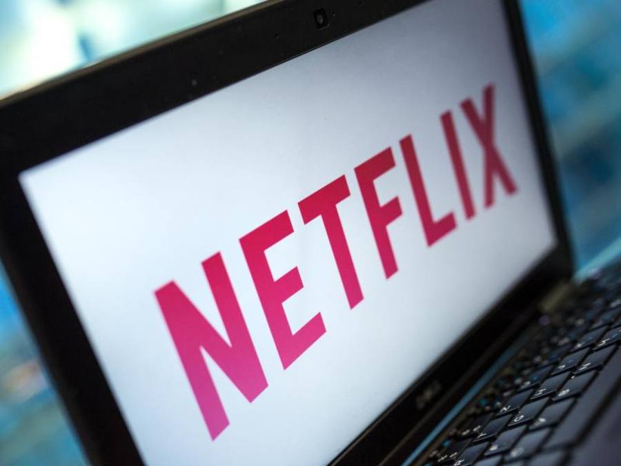 Das Logo von Netflix aufd dem Bildschirm eines Notebooks. Foto: Alexander Heinl