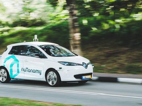 Nutonomy hatte im August vergangenen Jahres Tests selbstfahrender Autos mit Fahrgästen an Bord in Singapur begonnen. Foto: Nutonomy / Handout