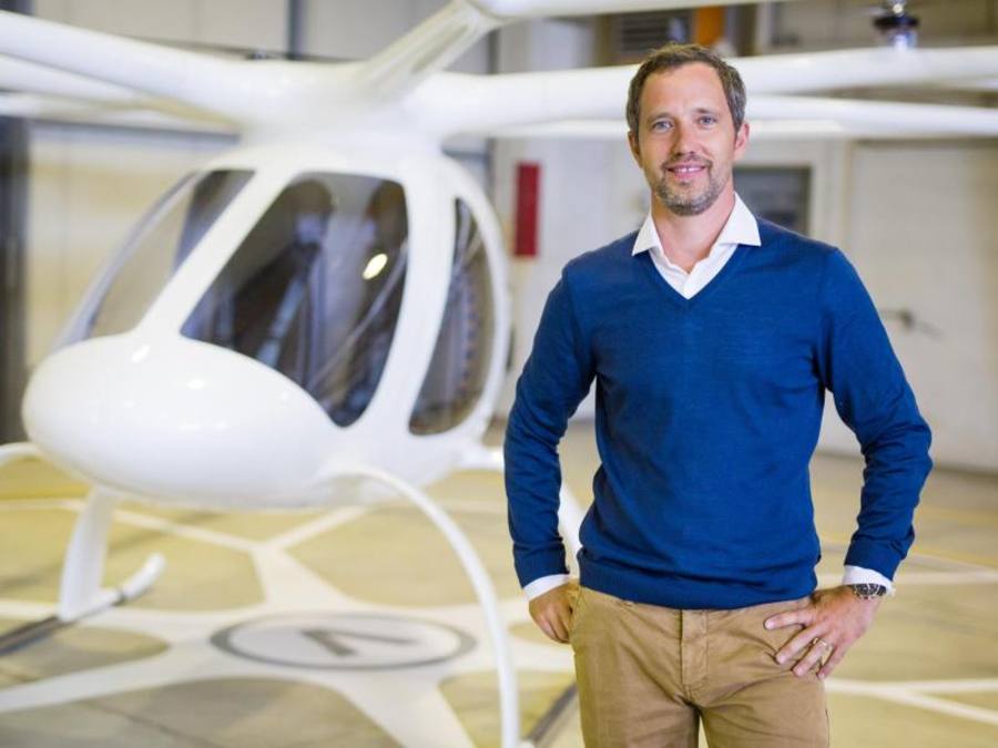 Florian Reuter, Geschäftsführer der Volocopter GmbH, beklagt bürokratische Hürden in Deutschland. ((Foto: Christoph Schmidt))