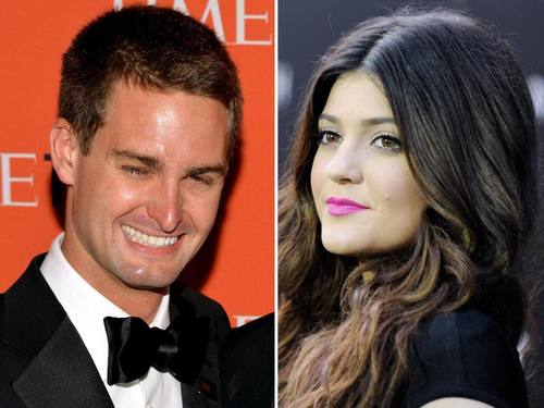 Evan Spiegel, Gründer der App-Betreiberfirma Snap, und US-Model Kylie Jenner ((Foto: Peter Foley, Justin Lane/EPA))