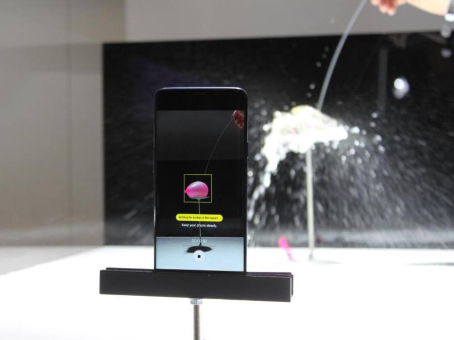 Die Slow-Motion-App des Samsung Galaxy S9 reagiert auf Bewegungen. ((Foto: Philip Dethlefs))