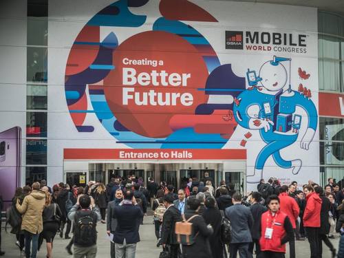 Auf dem Mobile World Congress in Barcelona dreht sich viel um Künstliche Intelligenz (KI) für Smartphones. ((Foto: Matthias Oesterle/ZUMA Wire))