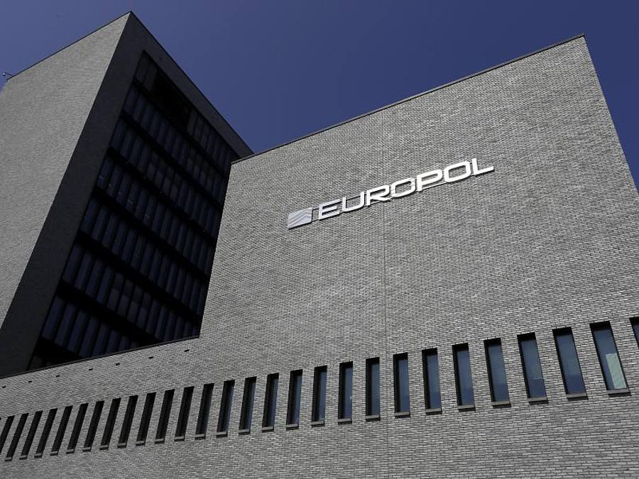 Das Hauptquartier der Europäischen Polizeibehörde Europol in Den Haag. Foto: Nicolas Maeterlinck/BELGA/dpa