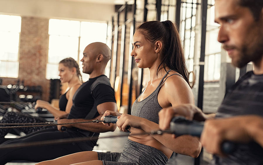 Mitglieder eines Fitness-Studios