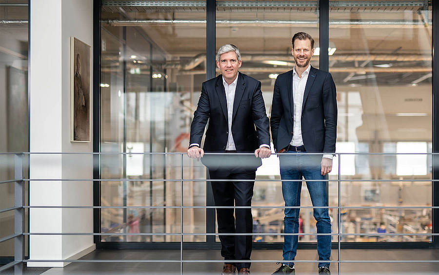Christopher Pavel (re.) und Patrick Pirnay.