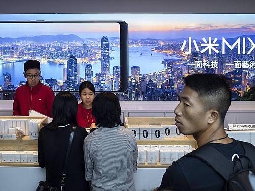 Flagshipstore des chinesischen Smartphone-Herstellers Xiaomi in Hongkong. Foto: Miguel Candela/SOPA Images via ZUMA Wire