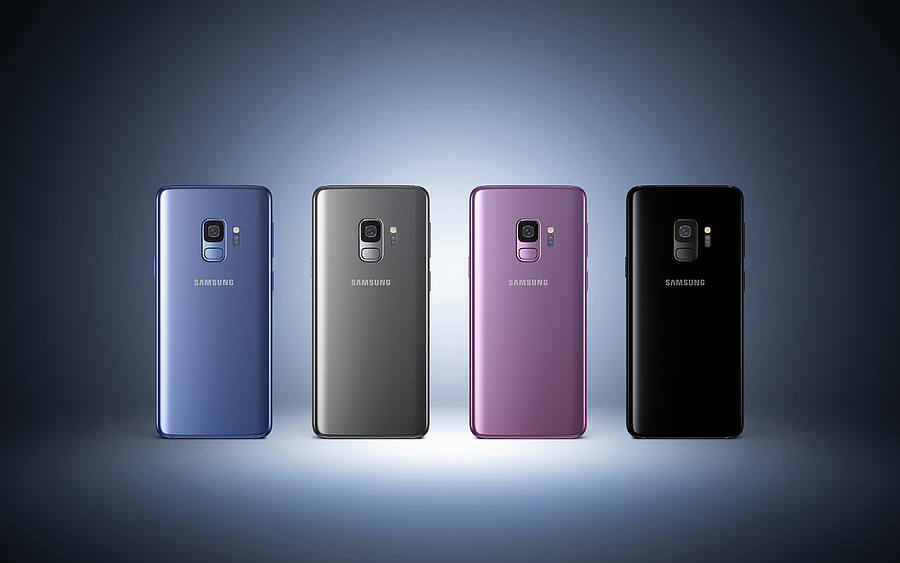 Rückansicht verschiedener Galaxy-S9-Modelle