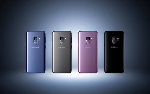 Rückansicht verschiedener Galaxy-S9-Modelle