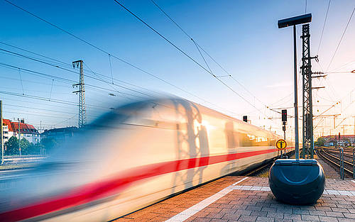 Zug fahren für mehr Nachhaltigkeit