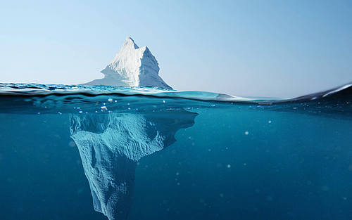 Die Spitze des Eisbergs