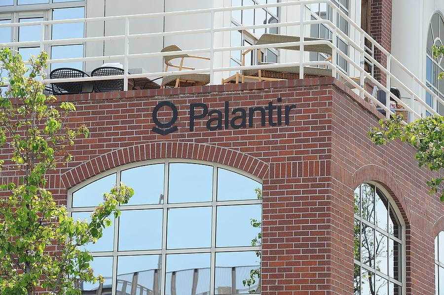 Der Sitz von Palantir in Palo Alto in Kalifornien.