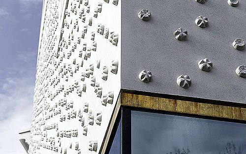 Das von Reckli gestaltete Landesmuseum im östereichischen Bregenz