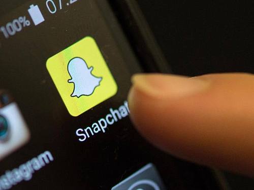 Snapchat App auf dem Smartphone