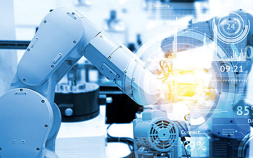 Roboterarm bei der Fertigung