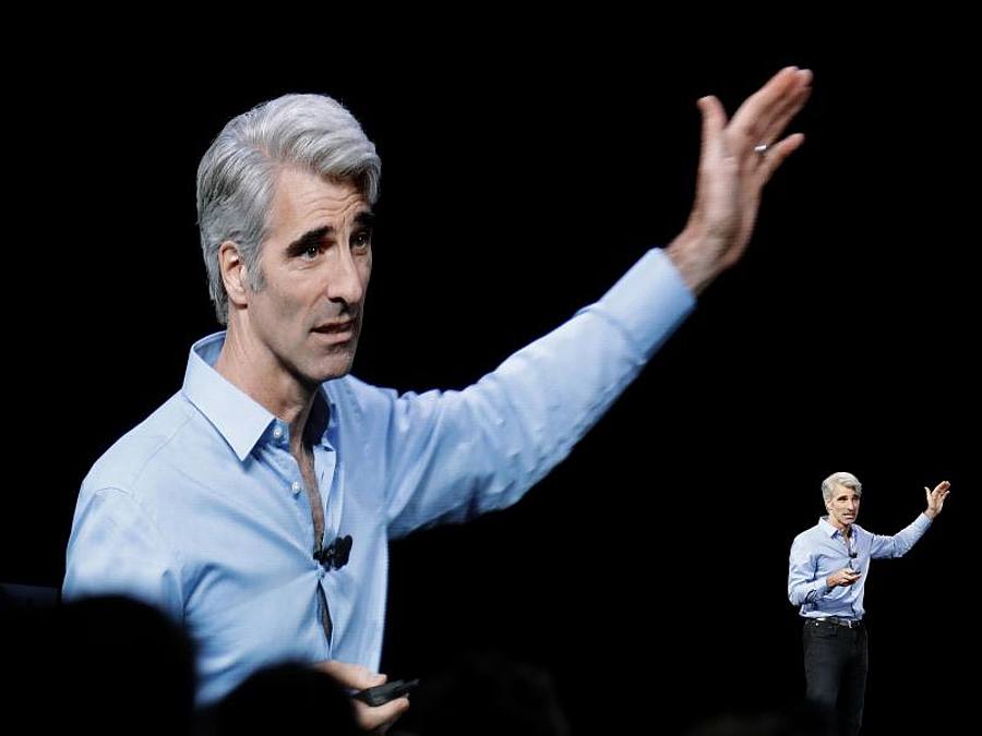 Apples Software-Chef Craig Federighi. Foto: Marcio Jose Sanchez/AP