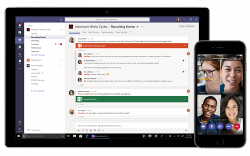 iPad und iPhone mit Microsoft Teams