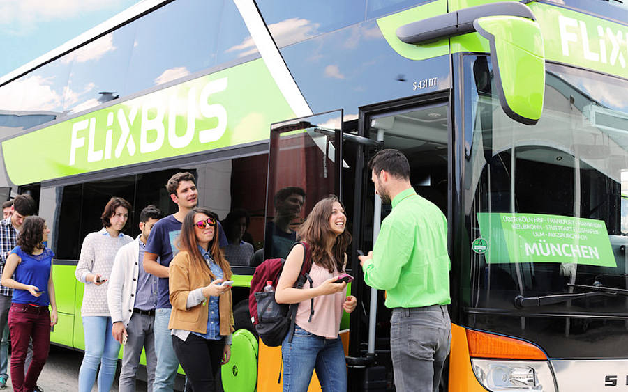 Check-in-Prozess bei Flixbus