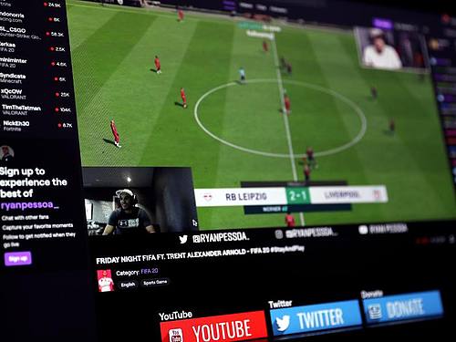 Videospiele wie FIFA 20 sind das Kerngesschäft der Streaming-Plattform Twitch. Foto: Scott Wilson/PA Wire/dpa