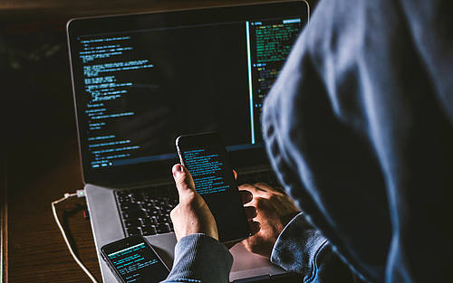 E-Crime-Akteur in Aktion