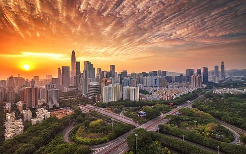 Stadtansicht von Shenzhen