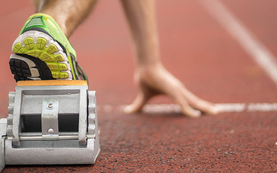 Startblock Tartanbahn