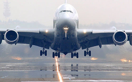 Takeoff eines Flugzeugs