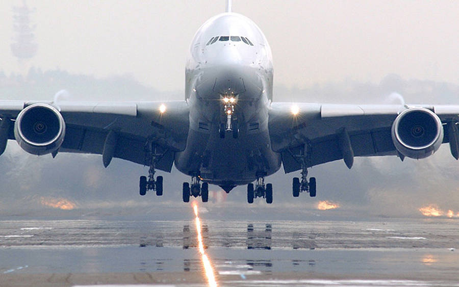 Takeoff eines Flugzeugs