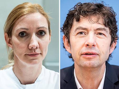 Sandra Ciesek und Christian Drosten berichten im NDR-Info-Podcast über das Coronavirus und den Stand der Forschung. Foto: dpa