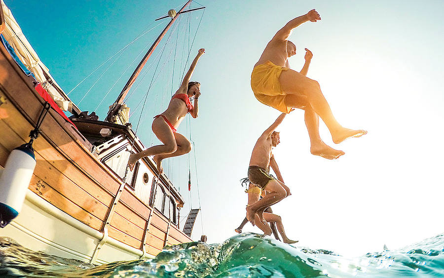 Sprung ins kalte Wasser