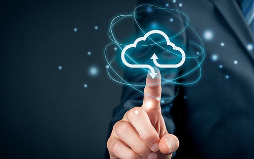 Cloud Abbildung Touchscreen