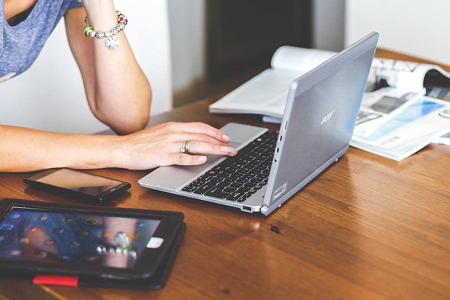 Notebook, Tablet und Smartphone