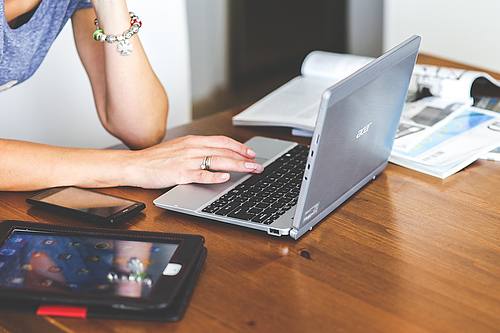 Notebook, Tablet und Smartphone