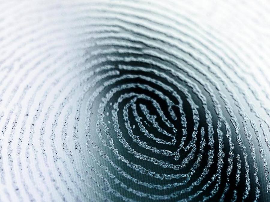 Stilisiertes Bild eines Fingerabdrucks