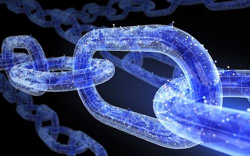 Symbolische Darstellung der Blochain als Kette