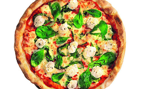 Spinatpizza