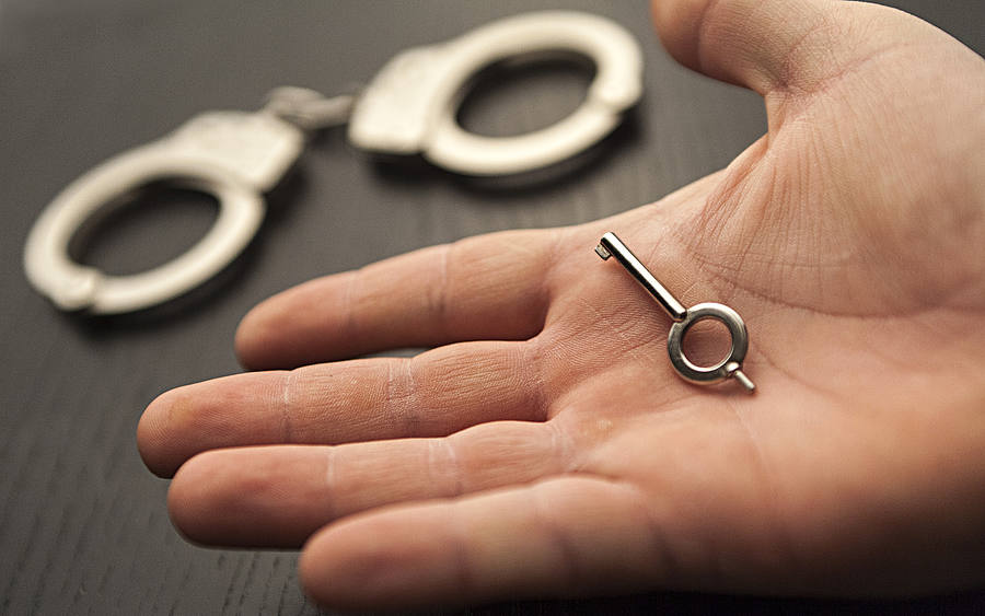 Handschellen mit Schlüssel