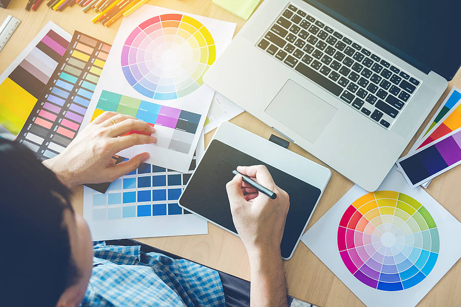 Designer bei der Arbeit