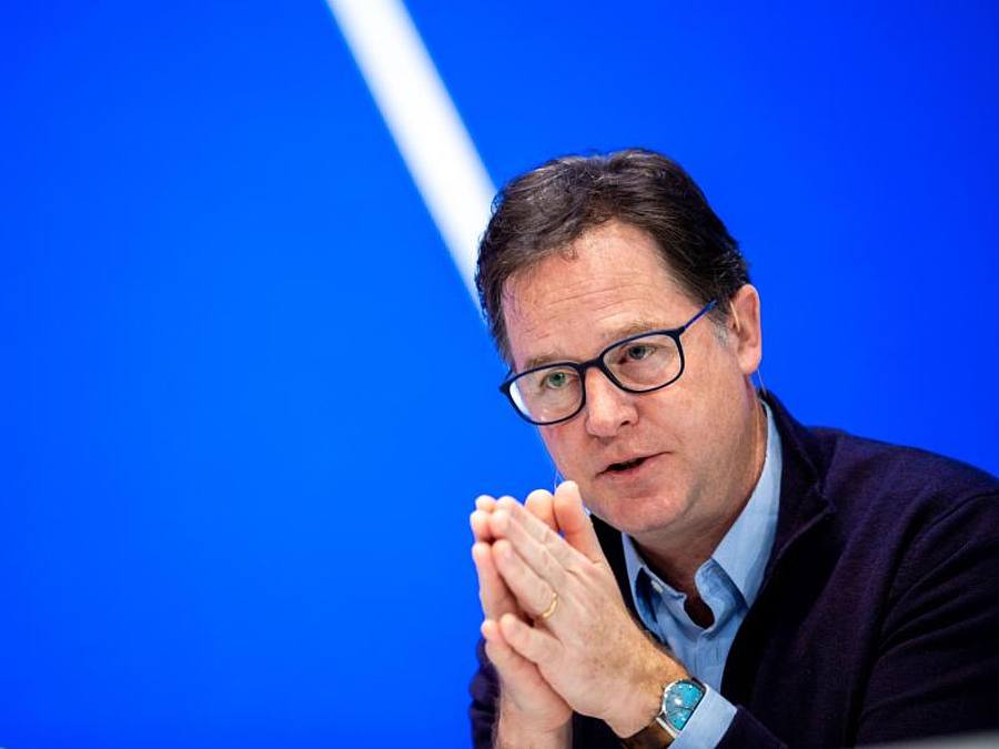 Nick Clegg gehört nun neben Zuckerberg und Sandberg zum dreiköpfigen Führungsteam von Meta. Foto: Lino Mirgeler/dpa