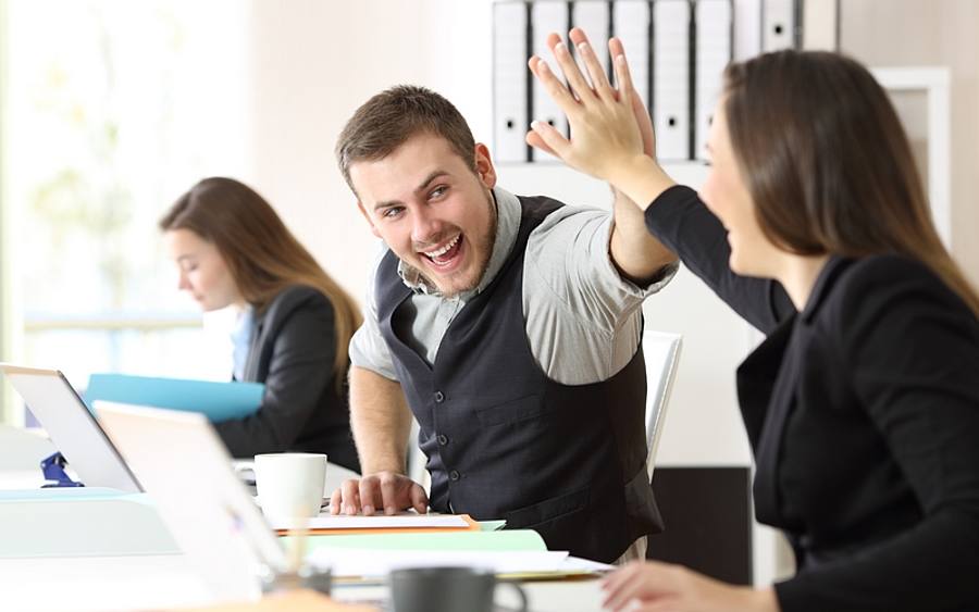 Freude im Job