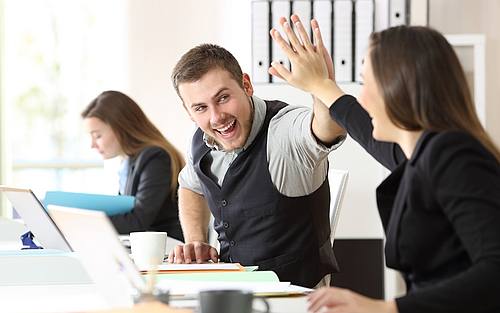 Freude im Job