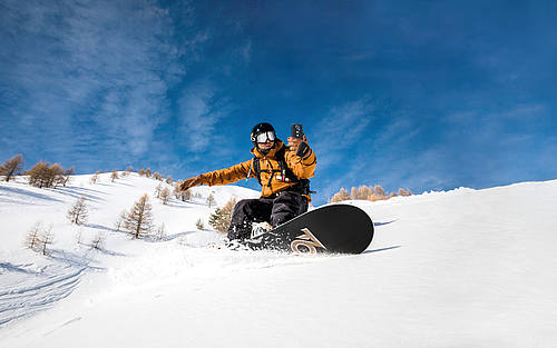 Trekker-X4 beim Einsatz im Wintersport