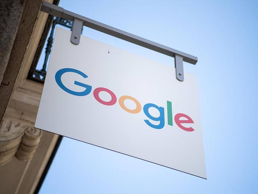 Google-Logo Schild
