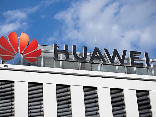 Die deutsche Niederlassung des chinesischen Technologiekonzerns Huawei. Foto: Rolf Vennenbernd/dpa