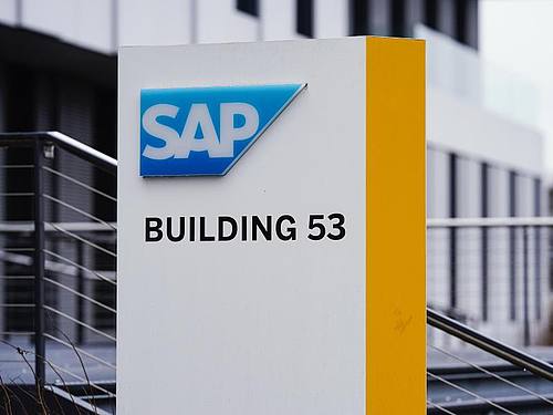 SAP gibt seine Geschäftszahlen für das abgelaufende Jahr bekannt. Foto: Uwe Anspach/dpa